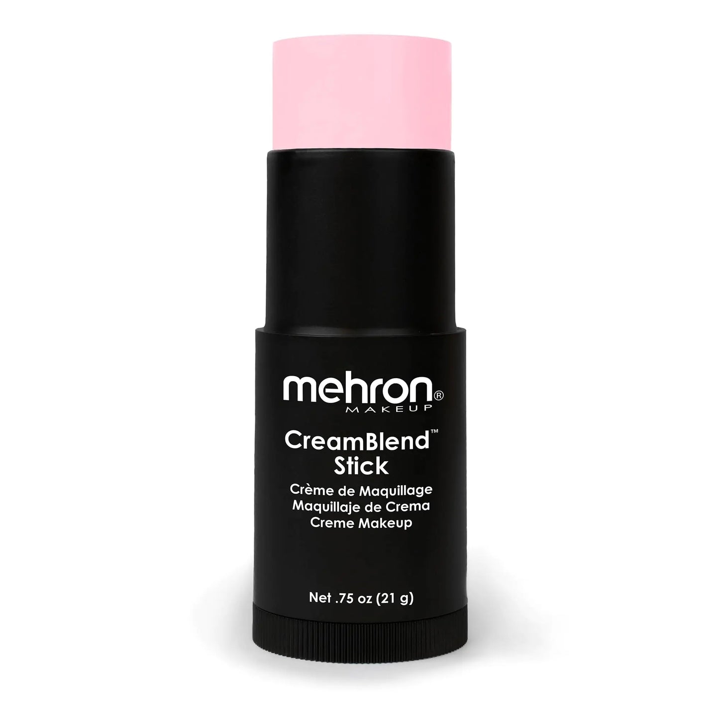 Mehron Makeup CreamBlend Stick | Face Paint, Body Paint, & Foundation Cream Makeup | Body Paint Stick Perfect for Halloween Makeup .75 oz (21 g) (Pastel Pink) Pastel Pink 0.75 Ounce