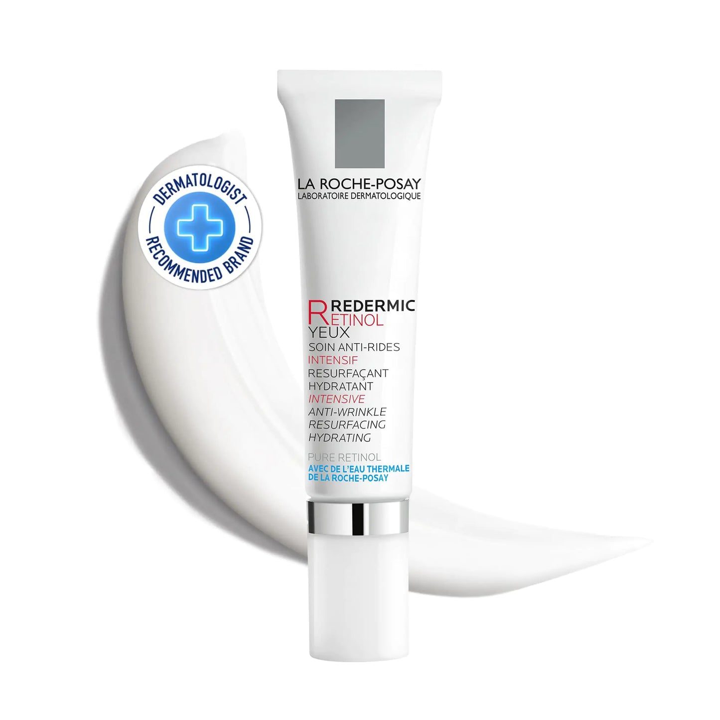 La Roche-Posay Redermic R Eyes Retinol Eye Cream Anti-Aging Eye Cream to Reduce Wrinkles and Dark Circles With Pure Retinol and Caffeine 0.5 Fl Oz (Pack of 1)