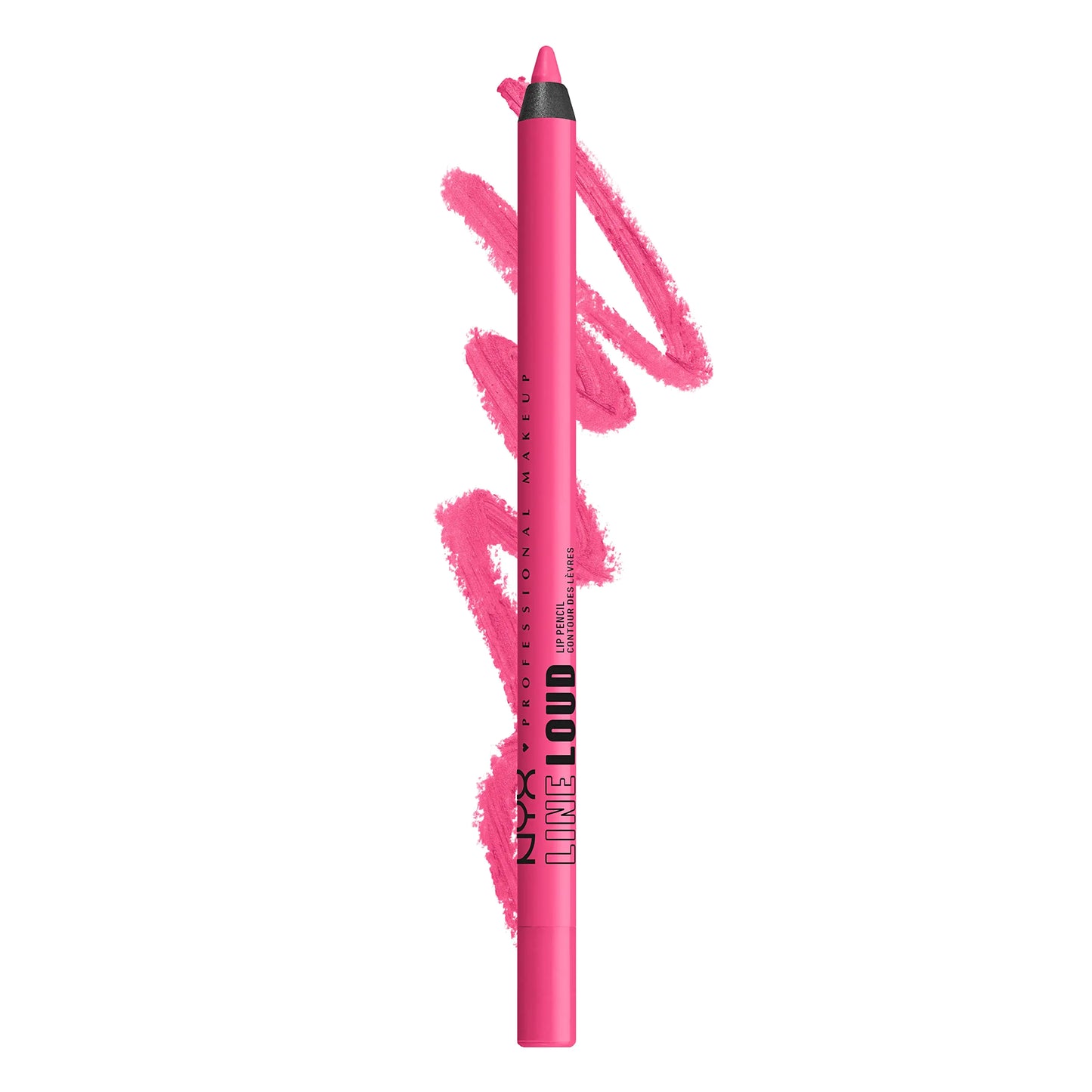 NYX PROFESSIONAL MAKEUP Line Loud Lip Liner, Longwear and Pigmented Lip Pencil with Jojoba Oil & Vitamin E - Movin' Up (Bright Pink Peach) 08 Movin' Up 0.04 Ounce (Pack of 1)