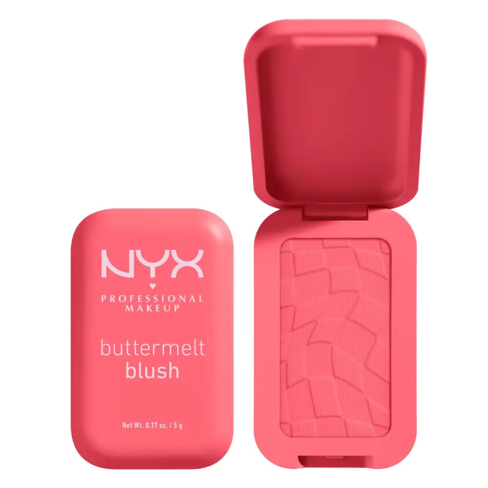 NYX PROFESSIONAL MAKEUP Buttermelt Powder Blush, Fade and Transfer-Resistant Blush, Up to 12HR Make Up Wear, Vegan Formula - Back And Butta 10 Back And Butta 0.17 Ounce (Pack of 1)