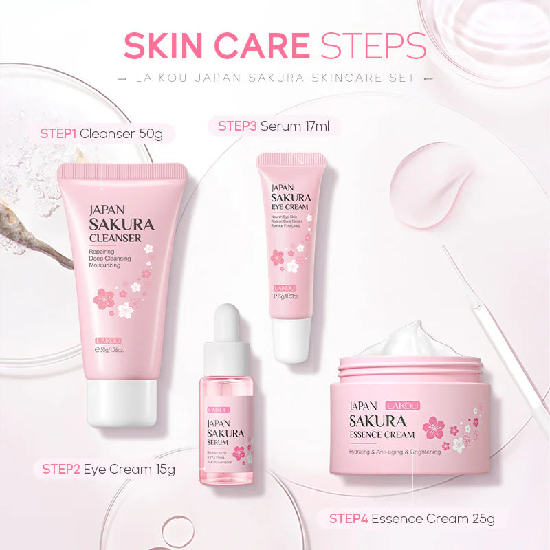 Sakura Skin Care 4-Piece Set