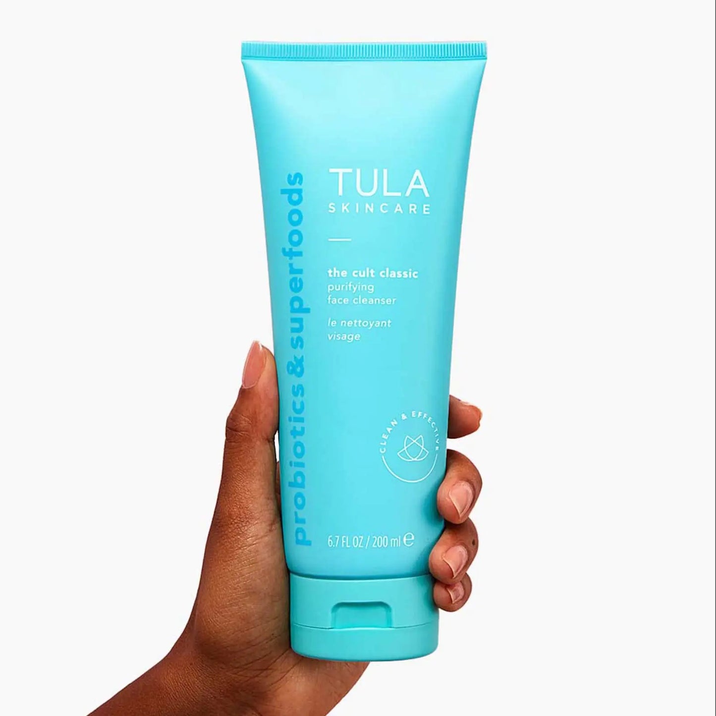 TULA Skin Care Cult Classic Purifying Face Cleanser - Supersize, Gentle and Effective Face Wash, Makeup Remover, Nourishing and Hydrating, 6.7 oz. Supersize, 6.7 Oz