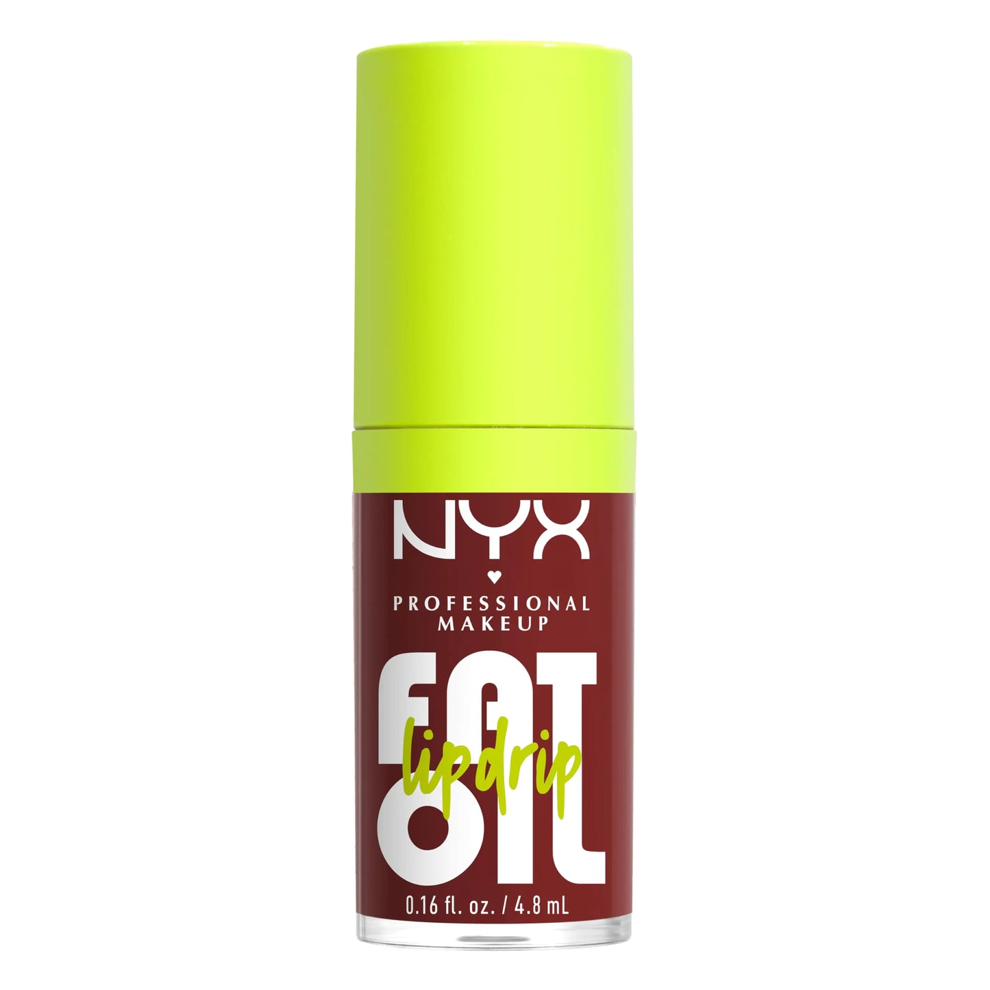 NYX PROFESSIONAL MAKEUP Fat Oil Lip Drip, Moisturizing, Shiny and Vegan Tinted Lip Gloss - Inside Scoop (Plum Brown) 14 Inside Scoop 0.16 Fl Oz (Pack of 1)