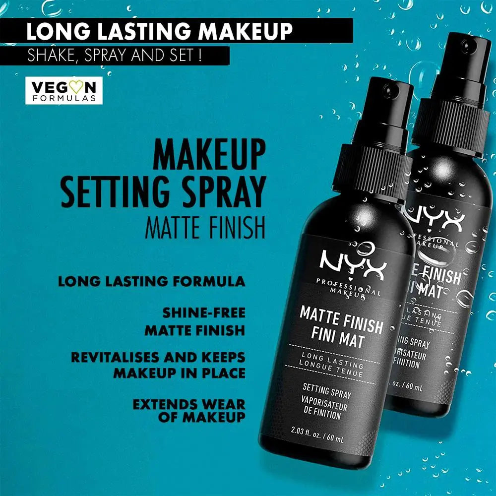 NYX PROFESSIONAL MAKEUP Bare With Me Multitasking Primer & Setting Spray and Makeup Setting Spray Bundle Make up + Setting Spray