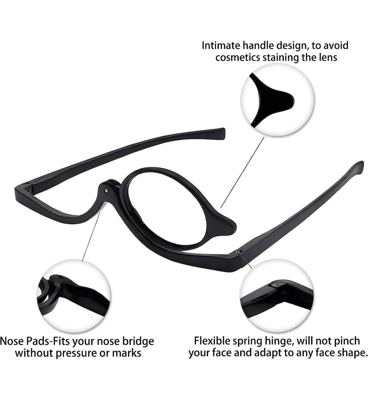 Rotatable Makeup Reading Glasses