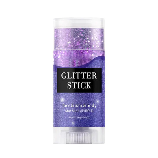 Purple Body Glitter StickHolographic Sequins Paint Sparkling Face Glitter for Women Face/Body/Hair/Eyes/Lip Glitter Makeup.