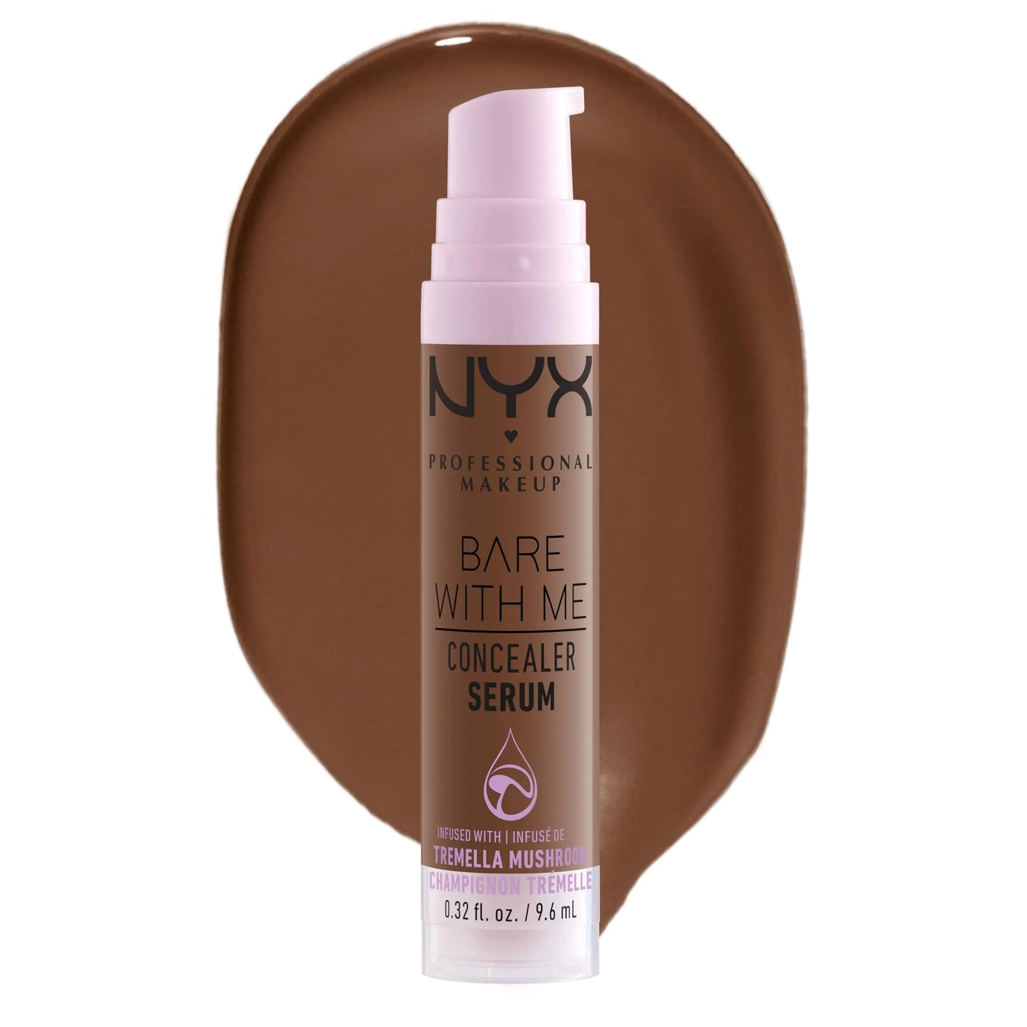 NYX PROFESSIONAL MAKEUP Bare With Me Concealer Serum, Up To 24Hr Hydration - Rich 12 Rich 0.32 Fl Oz (Pack of 1)