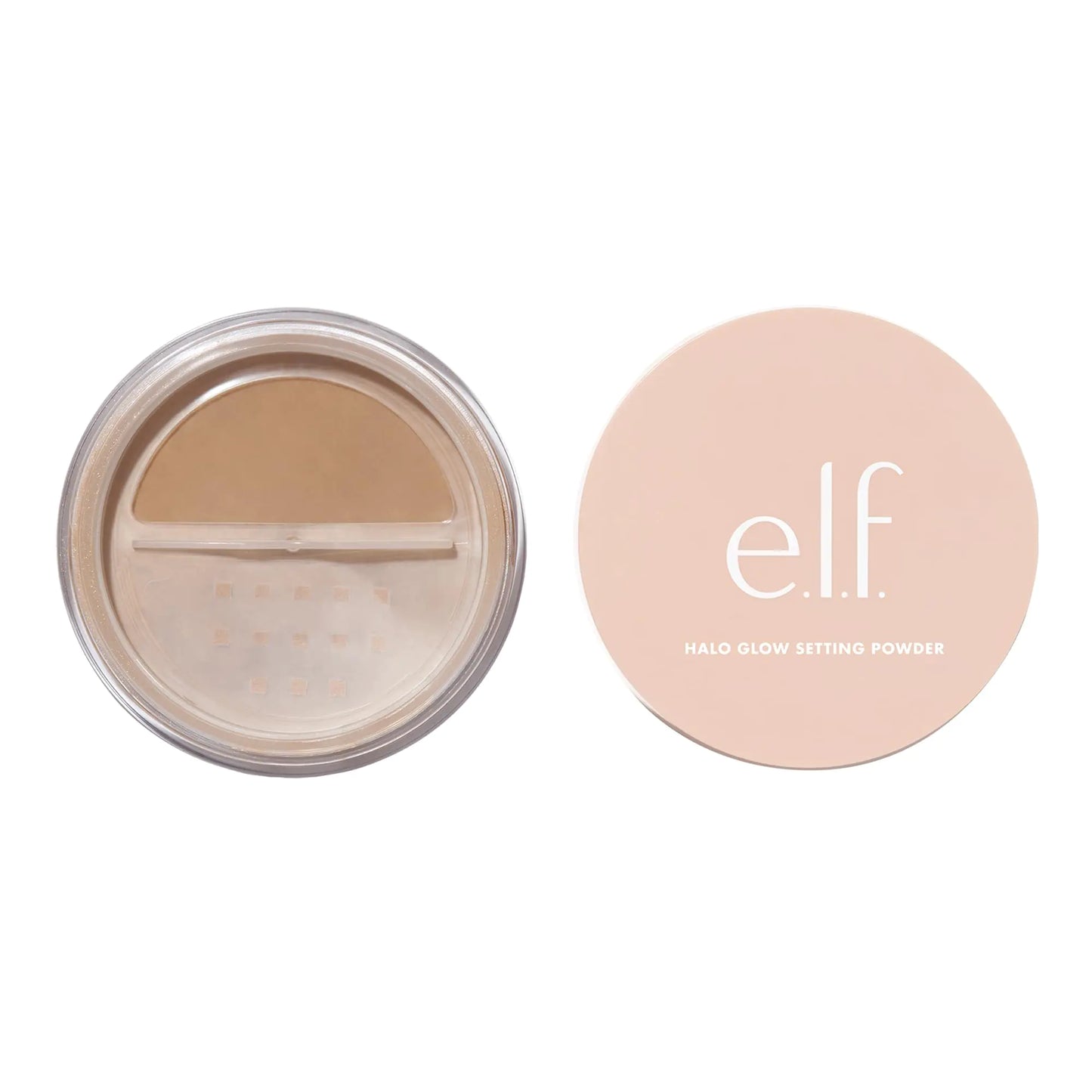 e.l.f. Halo Glow Setting Powder Smooths The Look Of Pores & Fine Lines Creates An Airbrushed Finish Vegan & Cruelty-Free Medium Beige