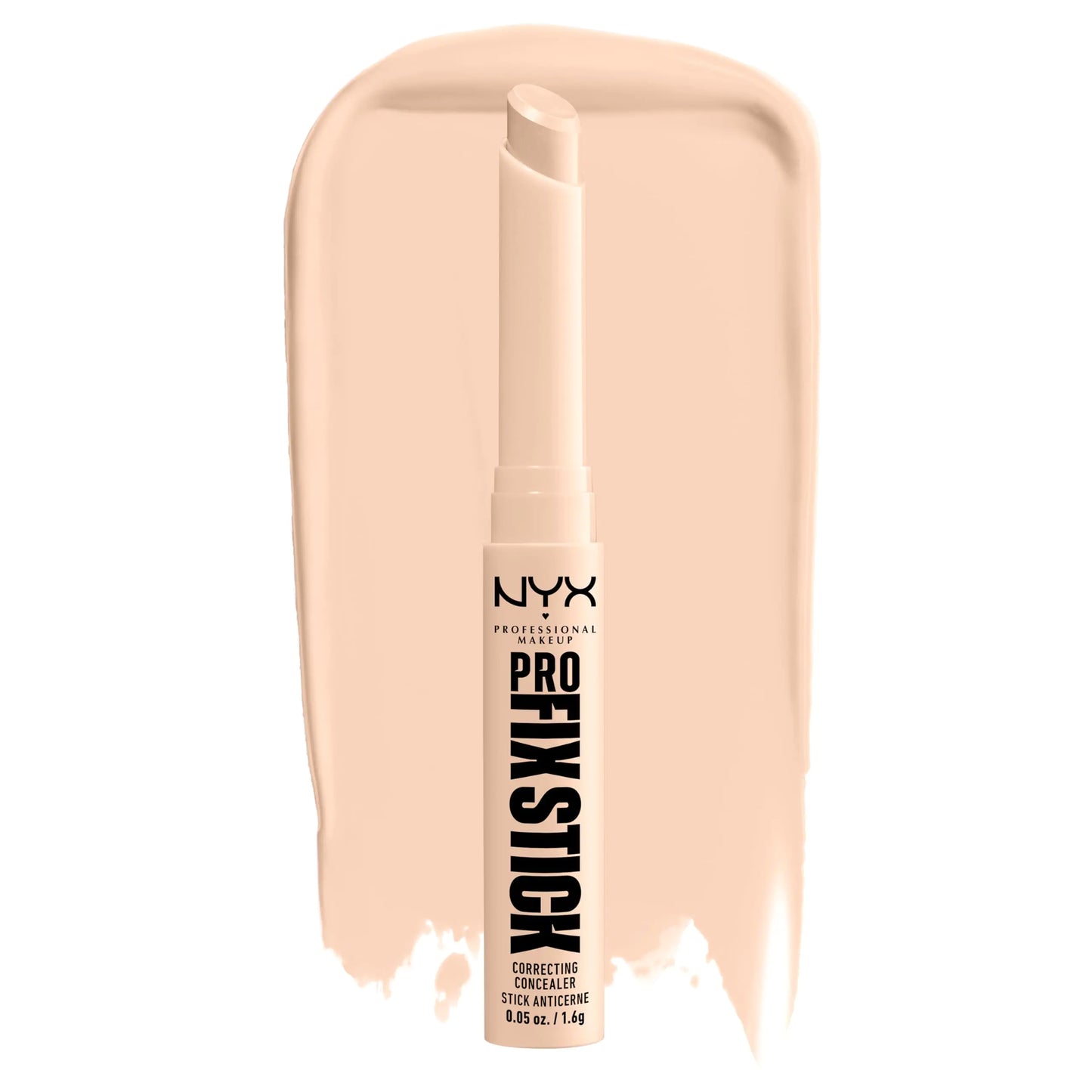 NYX PROFESSIONAL MAKEUP Pro Fix Stick Correcting Concealer, Buildable Medium Coverage Concealer Stick - Fair 02 FAIR 0.05 Ounce (Pack of 1)