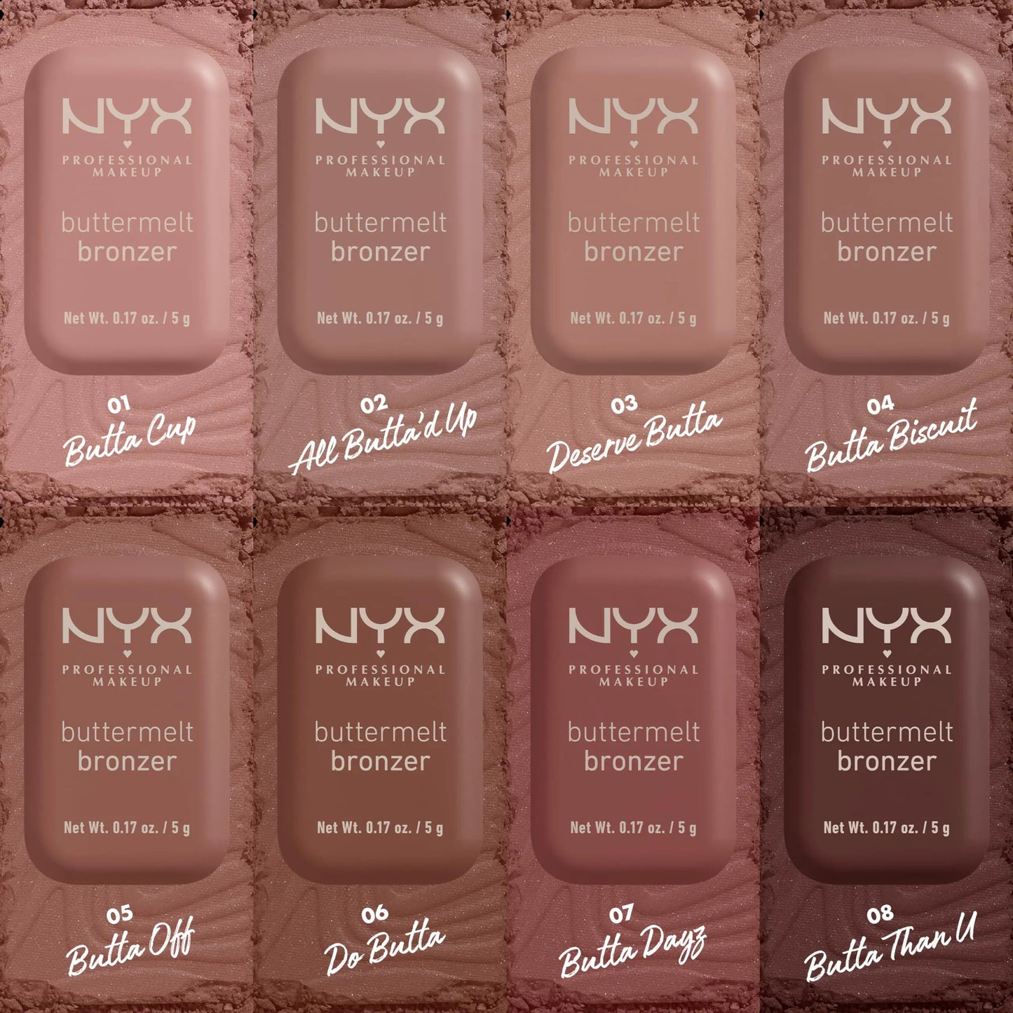 NYX PROFESSIONAL MAKEUP Matte Buttermelt Bronzer, Longwear Face Makeup with Up to 12 Hours of Wear, Vegan Formula - Deserve Butta 03 - Deserve Butta 0.17 Ounce (Pack of 1)