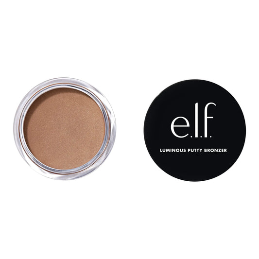 e.l.f. Luminous Putty Bronzer Leichter Putty-to-Powder Bronzer Für Ein Strahlendes Leuchtendes Finish Hochpigmentiert Vegan & Tierversuchsfrei Summer Fridays 10 g